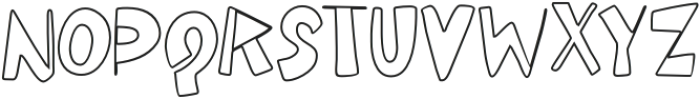Randomly Stroke Regular otf (400) Font UPPERCASE