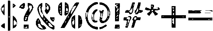 Ranger Block Regular otf (400) Font OTHER CHARS