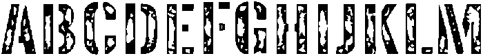 Ranger Block Regular otf (400) Font UPPERCASE