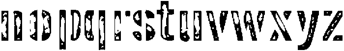 Ranger Block Regular otf (400) Font LOWERCASE