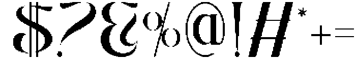 Raniosa Regular otf (400) Font OTHER CHARS