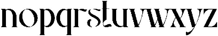 Raniosa Regular otf (400) Font LOWERCASE