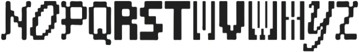 Ransom Pixel Regular otf (400) Font UPPERCASE
