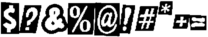 Ransome Machine Cutout otf (400) Font OTHER CHARS