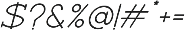 RanteContact-Italic otf (400) Font OTHER CHARS