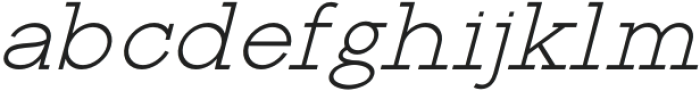 RanteContact-Italic otf (400) Font LOWERCASE