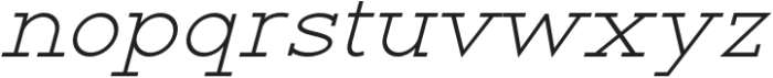 RanteContact-Italic otf (400) Font LOWERCASE