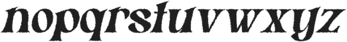 Rantys Rough Italic otf (400) Font LOWERCASE