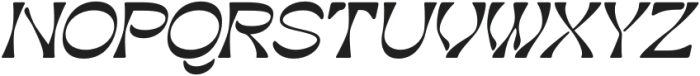 Rapsed Italic otf (400) Font UPPERCASE