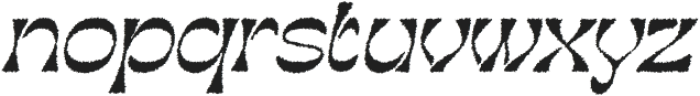 Rapsed Rough Italic otf (400) Font LOWERCASE