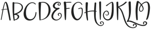 Rapturous Regular otf (400) Font UPPERCASE