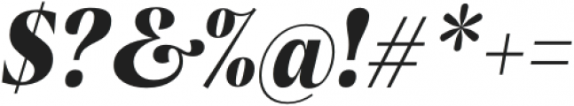 Rasbern ExtraBold Italic otf (700) Font OTHER CHARS