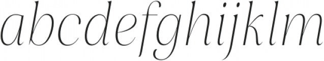 Rasbern ExtraLight Italic otf (200) Font LOWERCASE