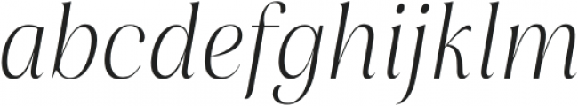 Rasbern Light Italic otf (300) Font LOWERCASE
