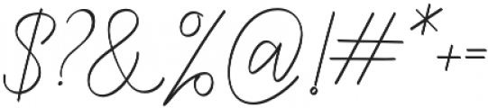 Rasendrya Italic Italic otf (400) Font OTHER CHARS