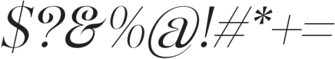 Rashela-Italic otf (400) Font OTHER CHARS