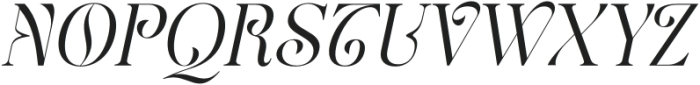 Rashela-Italic otf (400) Font UPPERCASE