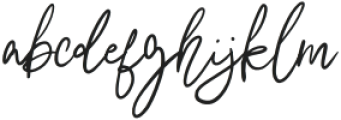 Rasimera Signature Regular otf (400) Font LOWERCASE