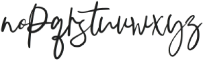 Rasimera Signature Regular otf (400) Font LOWERCASE