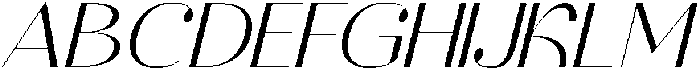 Raslera Italic Italic otf (400) Font UPPERCASE
