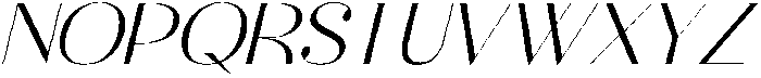 Raslera Italic Italic otf (400) Font UPPERCASE