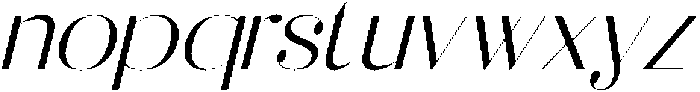 Raslera Italic Italic otf (400) Font LOWERCASE