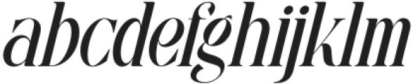 Rasmien Italic otf (400) Font LOWERCASE