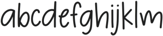 Raspberry Almond Regular otf (400) Font LOWERCASE