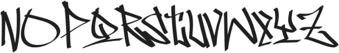 Raspy Graffiti Font Regular otf (400) Font UPPERCASE