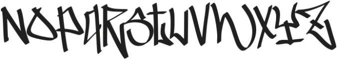Raspy Graffiti Font Regular otf (400) Font LOWERCASE