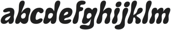 Rastely Italic otf (400) Font LOWERCASE
