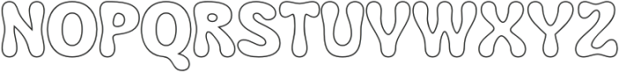 Rastely Outline otf (400) Font UPPERCASE