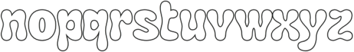 Rastely Outline otf (400) Font LOWERCASE