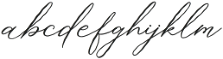 Rastya Signature Regular otf (400) Font LOWERCASE