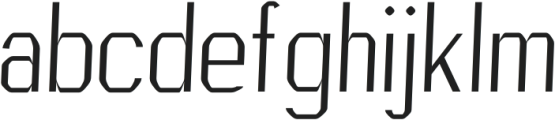 Rater regular otf (400) Font LOWERCASE