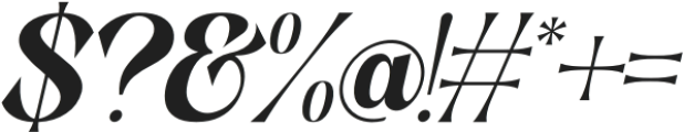 Ratinura Italic otf (400) Font OTHER CHARS