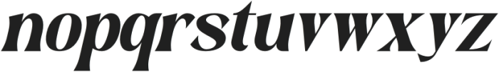 Ratinura Italic otf (400) Font LOWERCASE