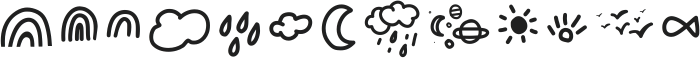 Rational Mood Extras otf (400) Font LOWERCASE