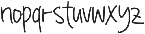 Ratresy Handwritten Regular otf (400) Font LOWERCASE