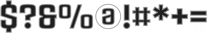 Rauda Inline Unicase Regular otf (400) Font OTHER CHARS