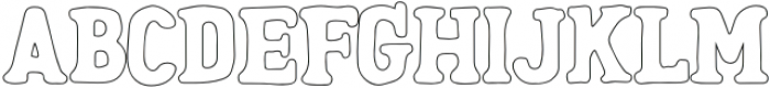 Ravager Serif Regular Outline otf (400) Font UPPERCASE