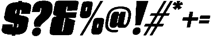 RavedoCompressed-Italic otf (400) Font OTHER CHARS