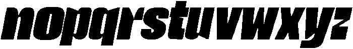 RavedoCompressed-Italic otf (400) Font LOWERCASE