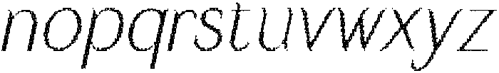 Ravelina Disco Italic otf (400) Font LOWERCASE