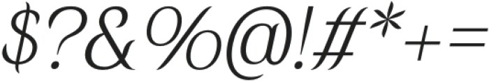 Ravelina Italic otf (400) Font OTHER CHARS