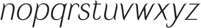 Ravelina Italic otf (400) Font LOWERCASE