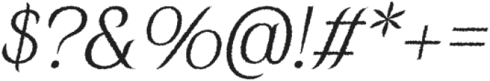 RavelinaRough-Italic otf (400) Font OTHER CHARS