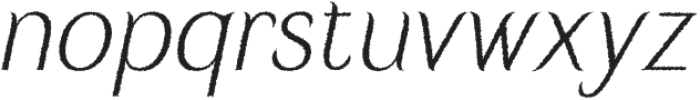 RavelinaRough-Italic otf (400) Font LOWERCASE