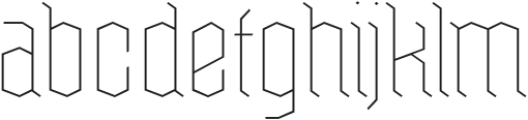 Raven Hell Thin Gothic otf (100) Font LOWERCASE