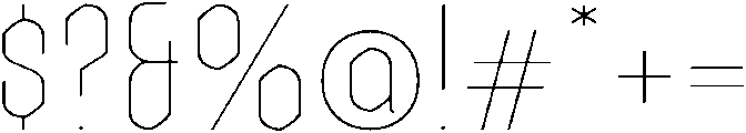 Raven Hell Thin Round otf (100) Font OTHER CHARS